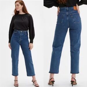 Levi’s Premium Button fly Ribcages Straight Ankle Jeans size 28